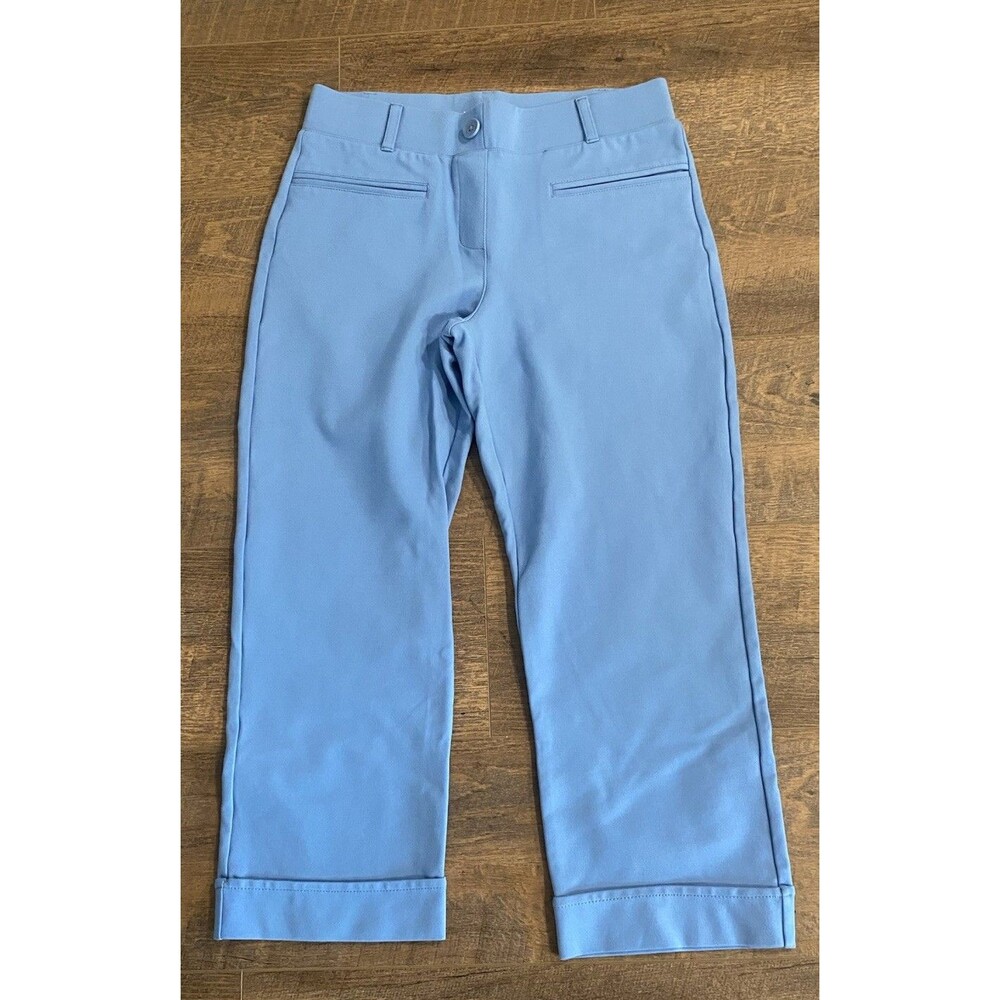 BetaBrand Women's Cropped Cuffed Pull on Pants Elastic Waist Sz M Petite